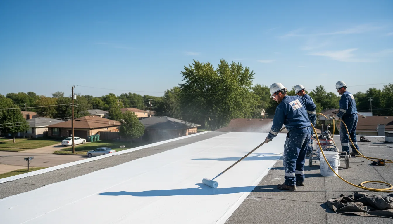 Commercial roof coating in Winnebago, MN near me